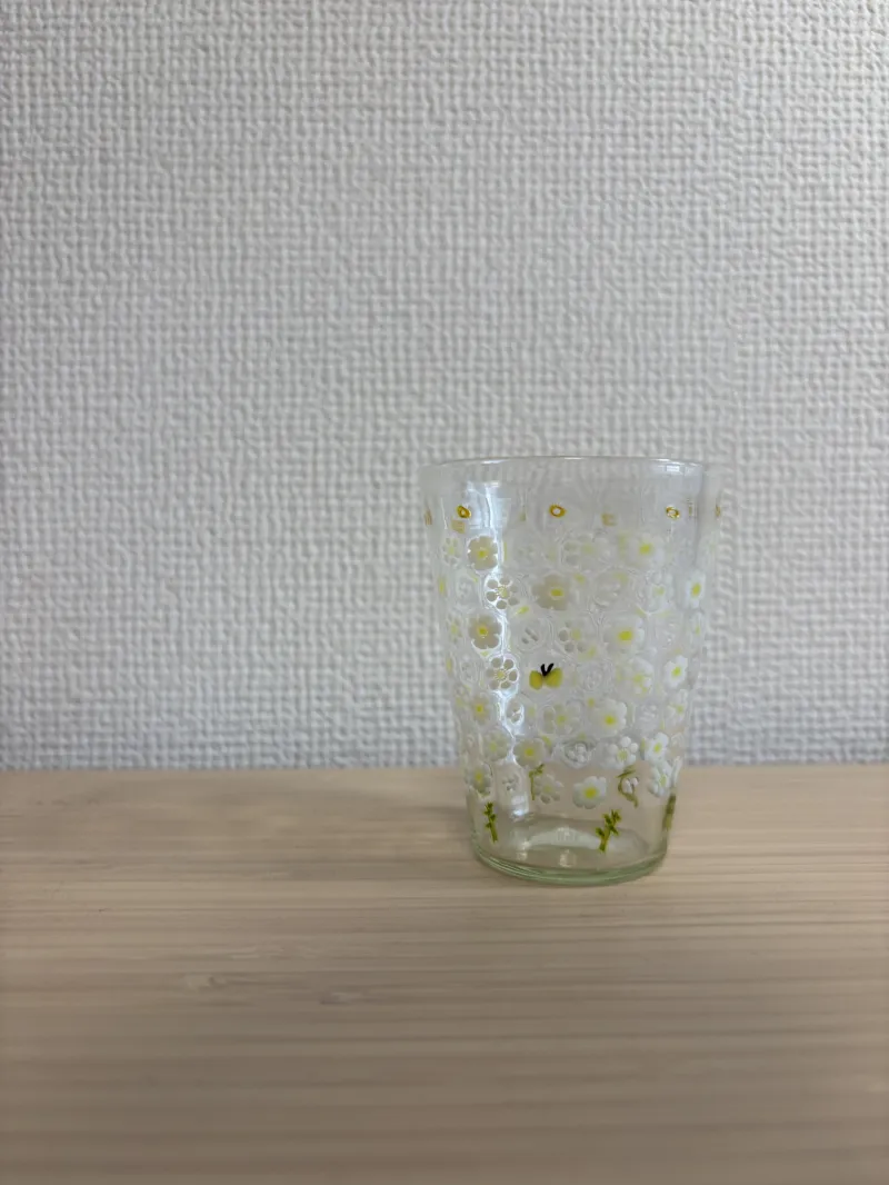 Murrine 花柄模様の小さなタンブラー