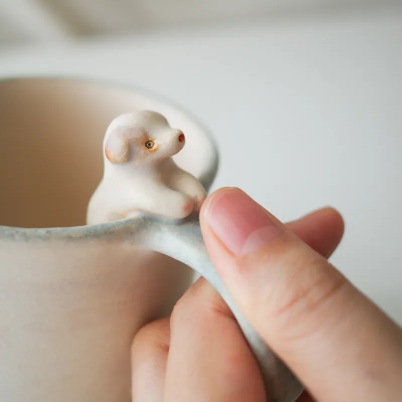 取手を握れば、小さないきものとの触れ合いにtouch MUG