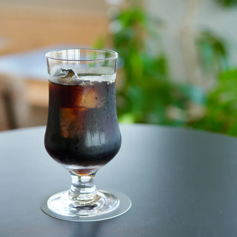 ゴクゴク飲めるアイスコーヒー。